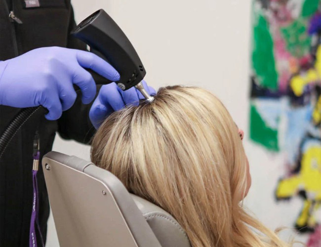 Dr. Lattman offering hair restoration